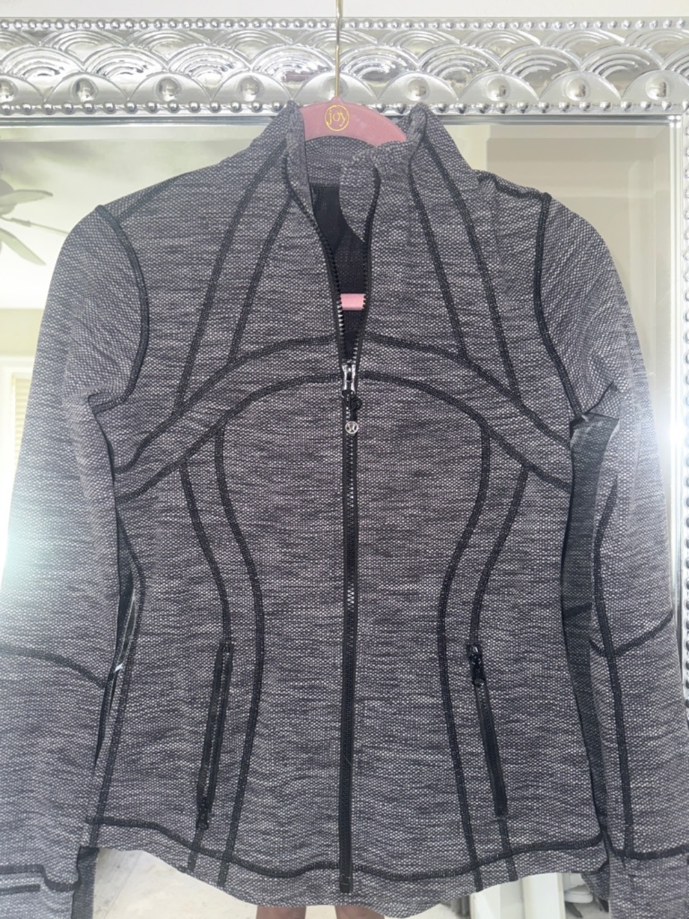 lululemon athletica Heathered Gray Zip-Up Utility Jacket